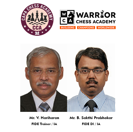 CHESS TRAINERS' REFRESHER COURSE - Organized by CAPA & WARRIOR Chess Academy