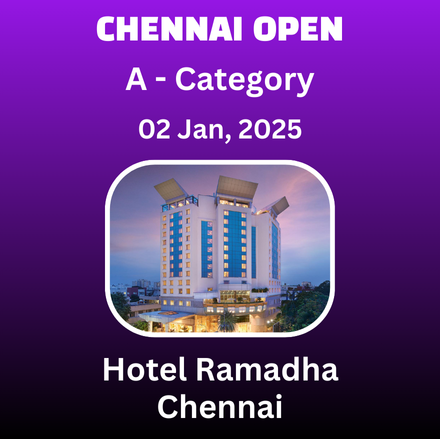 CHENNAI OPEN - CATEGORY "A" - (ELO 2000 & Above) - 15th International Grandmasters Chess Tournament 2025