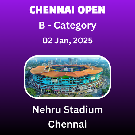 CHENNAI OPEN - CATEGORY "B" - (ELO 1999 & Below) - 15th International Grandmasters Chess Tournament 2025