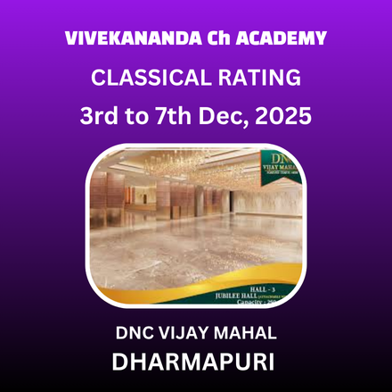 ⭐VIVEKANANDA CHESS ACADEMY⭐DNC MEMORIAL INTERNATIONAL FIDE RATED OPEN CHESS TOURNAMENT 2025