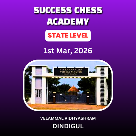 ⭐SUCCESS CHESS ACADEMY⭐1st STATE LEVEL CHILDREN CHESS TOURNAMENT 2026