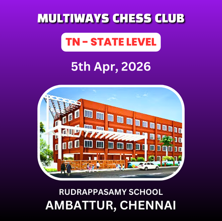 ⭐MULTIWAYS CHESS CLUB⭐ 1st TN STATE LEVEL CHILDREN'S CHESS TOURNAMENT - 2026