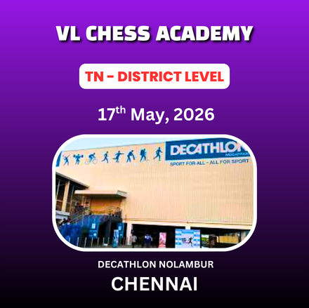 ⭐VL CHESS ACADEMY⭐1ST CHENNAI DISTRICT LEVEL OPEN &CHILDREN’S CHESS TOURNAMENT- 2026