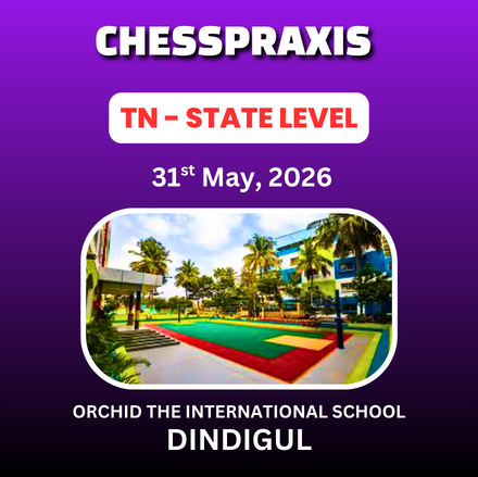 ⭐CHESSPRAXIS⭐1st CHESSPRAXIS STATE LEVEL CHILDREN CHESS TOURNAMENT