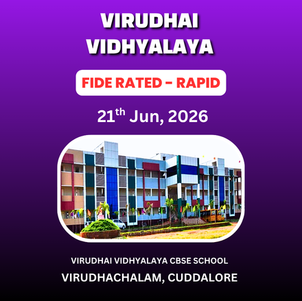 ⭐VIRUDHAI VIDHYALAYA⭐ 1st FIDE RAPID RATING CHESS TOURNAMENT - 2026 🏆CFPD🏆