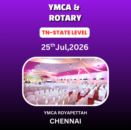 ⭐YMCA & ROTARY⭐ 64 GAMBIT CHESS TOURNAMENT - TAMIL NADU STATE LEVEL