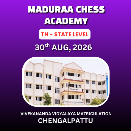 ⭐MADURAA CHESS ACADEMY⭐ O.N DURAIBABU MEMORIAL DISTRICT LEVEL CHESS TOURNAMENT
