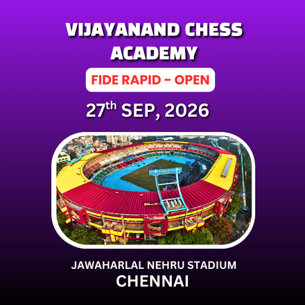⭐VIJAYANAND CHESS ACADEMY⭐1ST VIJAY ANAND CHESS ACADEMY FIDE RAPID RATING CHESS TOURNAMENT