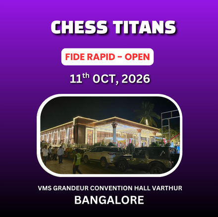 ⭐CHESS TITANS⭐1ST CHESS TITANS FIDE RATED RAPID TOURNAMENT